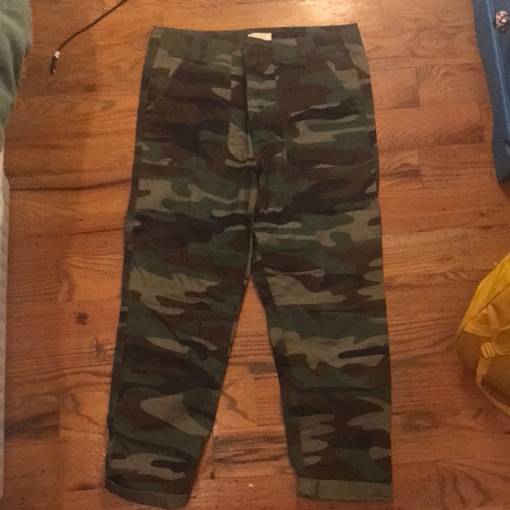 high waisted camo pants